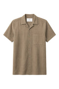 Brown Breeze Cuban Collar Shirt