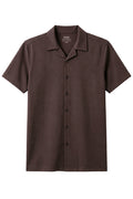 Brown Light Scuba Cuban Shirt