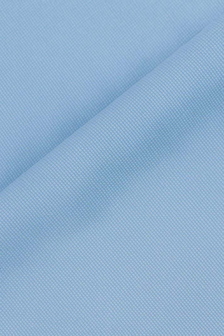Sky Blue Jacquard Cuban Collar Shirt